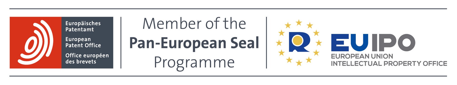 Logotypy EUIPO, Pan-European Seal PTP oraz EPO